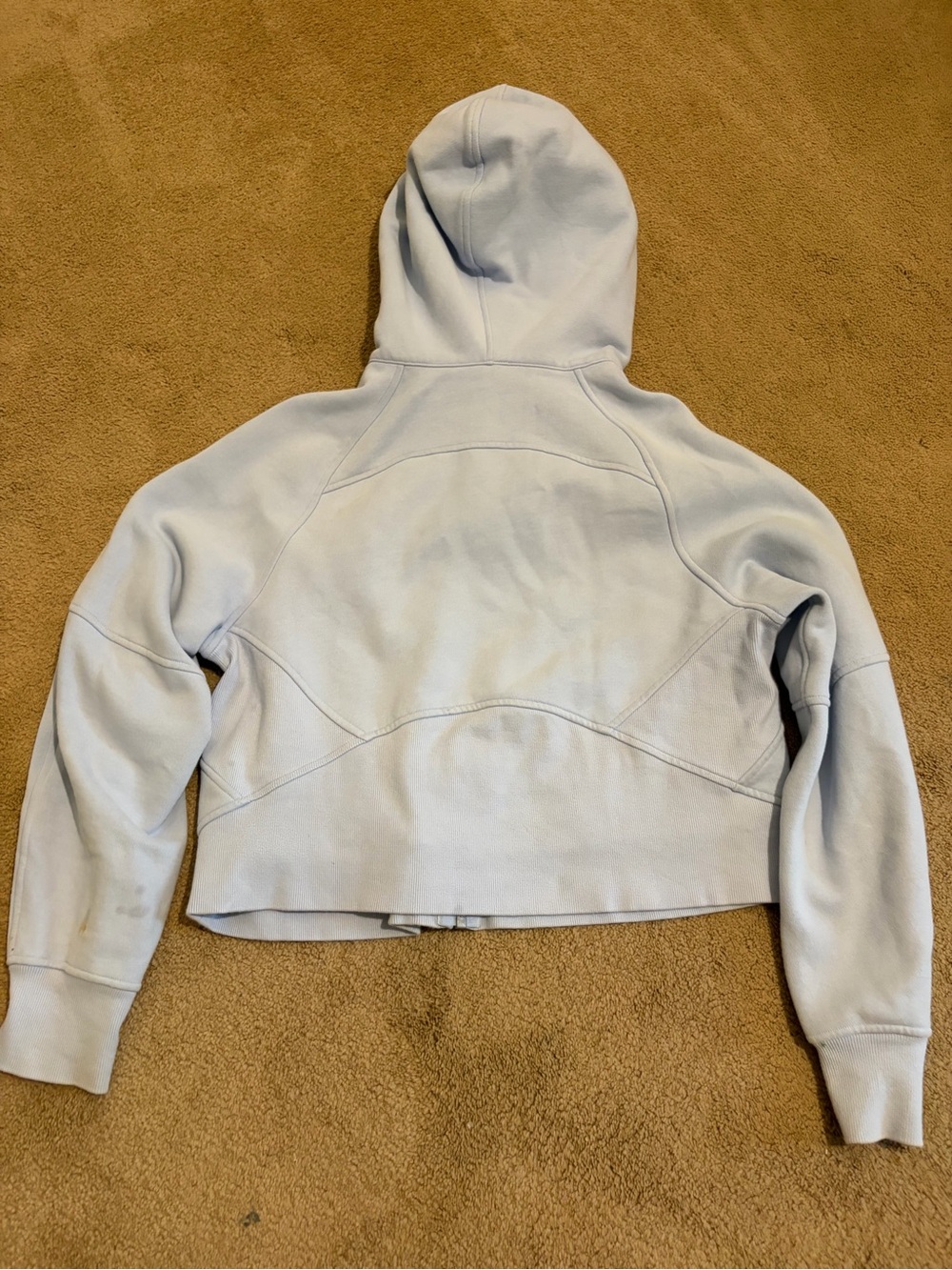 Lululemon Blue Linen Cropped
Zip-up Hooded Scuba - Picture 3 of 5